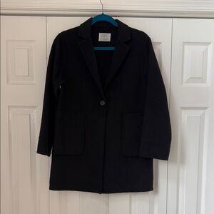 Zara Kids Classic Black Dress Coat